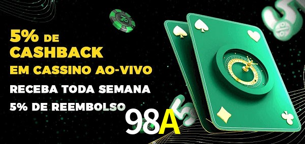 Promoções do cassino ao Vivo 98A